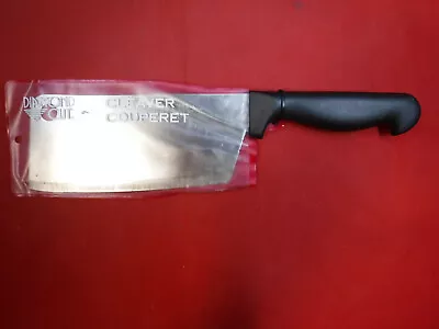 New Diamond Cut Butchers Meat Cleaver Knife Stainless Steel 5 3/4  Blade  • $13
