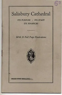 Salisbury Cathedral By Arthur Smethurst  Souvenir Guide • £0.99