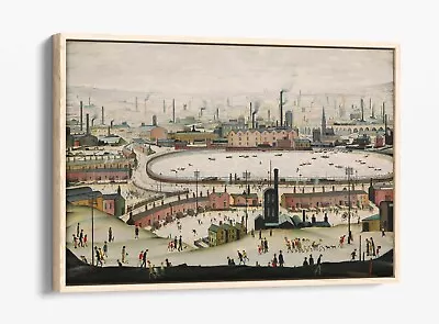 £21.99 • Buy Lowry Style The Pond -deep Floater/float Effect Framed Canvas Art Print