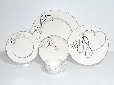 Mikasa Love Story (5047141) Platinum Dinnerware 5-pc Place Settings – Set Of 2 • $79.99