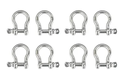 8x Bow Shackle Marine 304 Stainless Steel 5mm 3/16  Clevis  Boat Rigging Bracele • $12.99