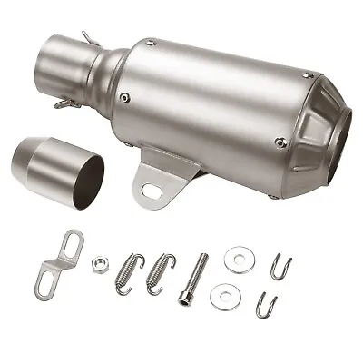 Universal 38-51mm Stainless Steel Exhaust Muffler Slip On Dirt Street Bike Mo... • $45.33