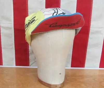 Vintage 1980s Campagnolo Bicycle Cycling Cap Road Bike Hat Touring Rare Style! • $106.25