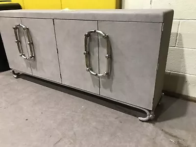 Credenza Mid Century Stainless Urban Buffet Gray • $395