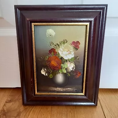 Still Life Oil Painting Signed Flowers Vintage Classic Home Decor Roses • £50