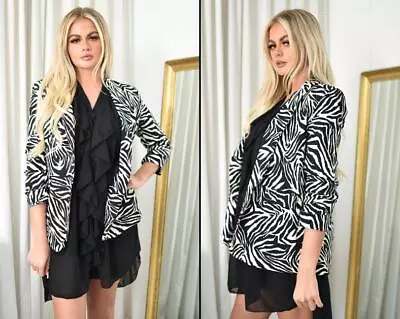 Zebra Print Blazer Jacket • £24.99