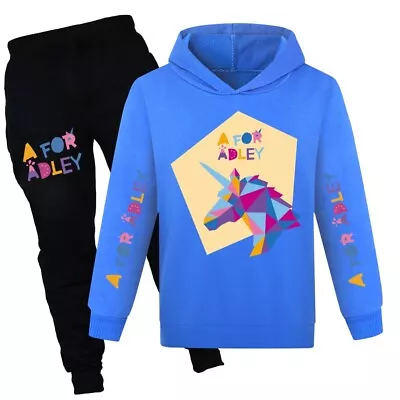 Kids Boys Girls A For Adley  Hoodie Pants 2pcs Set Tracksuit Children Suit • $23.99