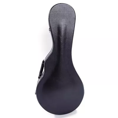 High Quality Glarry F-Style Microgroove Pattern Leather Wood Mandolin Case Black • $57.48