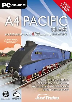 A4 Pacific Class: Add-On For Rail Simulator Railworks & Railworks 2 (PC CD (PC) • £15.46