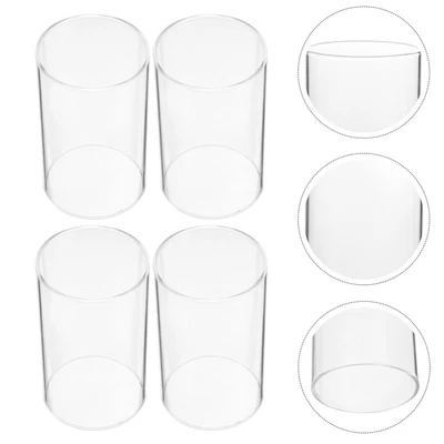 $26.99 • Buy 4Pcs Candle Cover Glass Decorative Glass Candle Cover Glass Candle Cover
