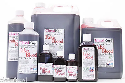 Classikool Fake Blood: Mouth Safe Stage Halloween Fancy Dress Theatrical Makeup • £11.99