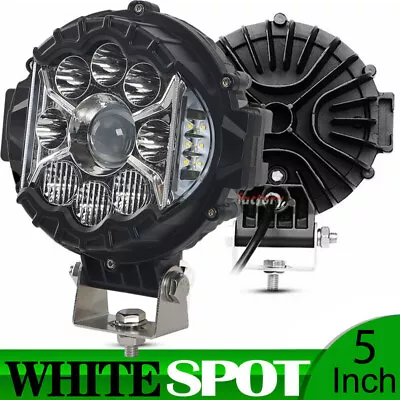 5  Round LED Pod Driving Light Bar Spot DRL Light Bumper Fog SUV Offroad ATV • $26.39