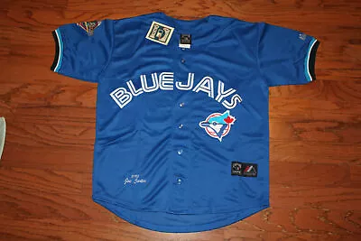 TORONTO BLUE JAYS #29 JOE CARTER Throwback W.S. Patch SEWN JERSEY BLUE XXXL NWT • $199