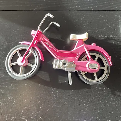 Vintage 1983 Barbie Motor Bike Moped Scooter Pink Free Standing • $7