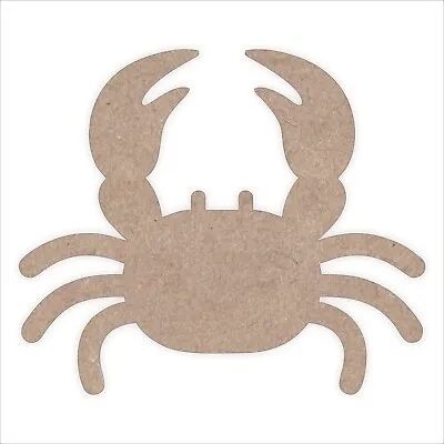 £7.03 • Buy Wooden Crab For Crafts MDF Laser Cut Blank Shape Home Decoration Embellishment