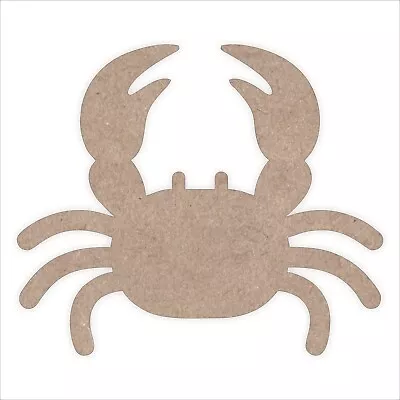 £7.03 • Buy Wooden Crab For Crafts MDF Laser Cut Blank Shape Home Decoration Embellishment