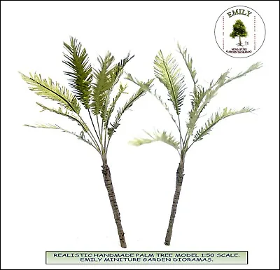 Miniature Palm Trees Model Set 1/50 Scale Approx 14 Cm Height. Emily Emg-035. • $14