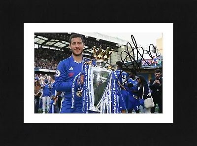 8X6 Mount EDEN HAZARD Autograph Signed PHOTO Print Ready To Frame CHELSEA • £7.49