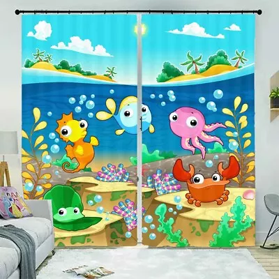 $200.56 • Buy Gradual Paw Monkey 3D Curtain Blockout Photo Printing Curtains Drape Fabric
