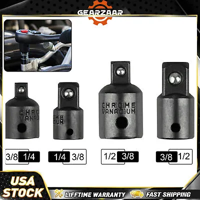 4pack 3/8  To 1/4  1/2 Inch Drive Ratchet SOCKET ADAPTER REDUCER Air Impact US • $5.39
