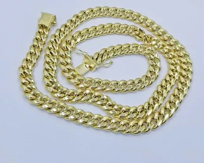 6mm Miami Cuban Chain 14k Yellow Gold Necklace 18 - 28  Inch 14KT Real Gold Sale • $1688.93