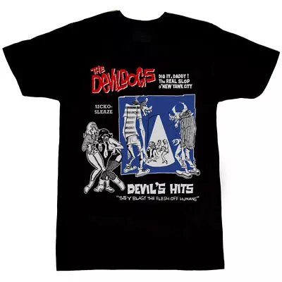 Vintage Devil Dogs Devil's Hits Heavy Cotton Black S-234XL Unisex Shirt J728 • $18.09