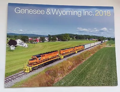 GENESEE & WYOMING RAILROAD 2018 CALENDAR American Freight Trains Railway G&W NEW • £3.99