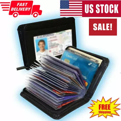 Lock Slim Wallet Secure Men Women RFID Blocking Money Credit Card Holder Wallets • $8.49