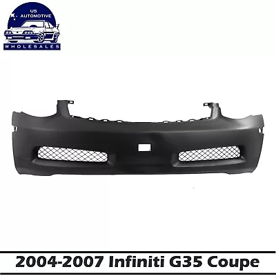 New Front Bumper Cover Primed For 2004-2007 Infiniti G35 Coupe IN1000122 • $184.83