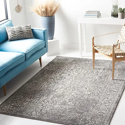 Grey / Ivory Safavieh Power Loomed Evoke Area Rugs - EVK256D • $81