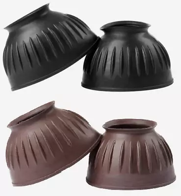 £14.50 • Buy LeMieux Rubber Pull On Over Reach Boots Bell No Rub Flexible OverReach Small-XXL