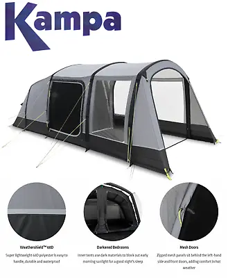 £639 • Buy Kampa Hayling 4 AIR 4 Berth Person Man Family Inflatable Tent 9120001254
