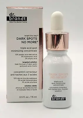 Dr Brandt Dark Spots No More Triple Acid Spot Minimizing Concentrate .5 Fl Oz • $21.99