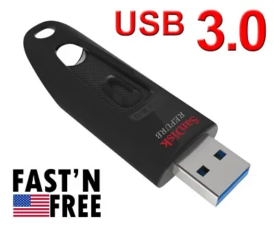 SanDisk 256GB Cruzer Ultra USB 3.0 Flash Drive SDCZ48-256G Read 150 MB/s 256G • $18.99