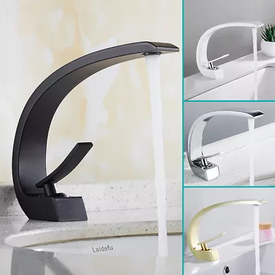 £10.81 • Buy Modern Bathroom Basin Taps Waterfall Sink Mixer Tap Mono Cloakroom Faucet B[[$-