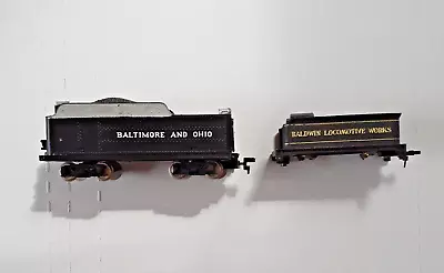 2 HO Scale Steam Locomotive Tenders Tyco Baldwin Locomotive Works B & O READ • $25