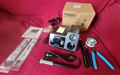 £46.89 • Buy Tested T12 Digital Soldering Station + Tools JBC / Hakko Type X2 Tips UK Bundle
