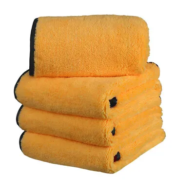 4 Pcs Microfiber Cleaning Cloth Soft Car Towel Auto Drying Care 16 X24  • $15.99