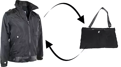 T&S Impact Unisex Travelers Convertible Black Jacket To Carry On Duffle Bag • $109.90