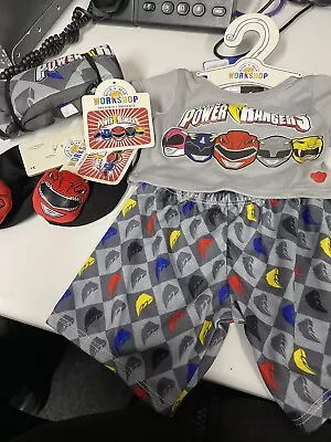 £60 • Buy Rare Power Rangers Build A Bear Pyjamas Sleeping Bag And Slippers 