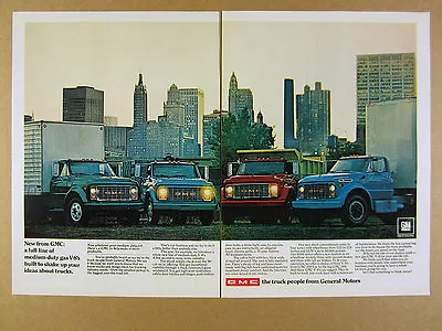 1968 GMC Medium-Duty Trucks V8 6500 Box Dump Stake Truck Photo Vintage Print Ad • $8.29