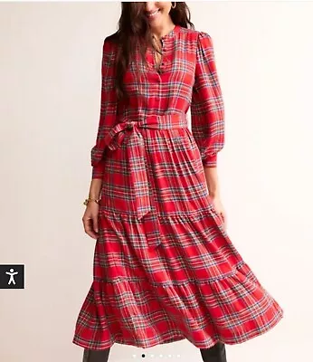Boden Tartan Maxi Dress Size 2R NWT • £134.02