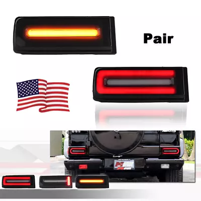 For Mercedes Benz W463 G-Class 99-18 AMG Smoked LED Rear Tail Light Brake Lights • $182.99