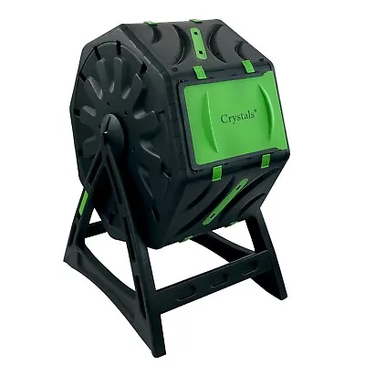 65L Garden Compost Bin Barrel Rotating Composter With Legs And Air Holes • £23.85