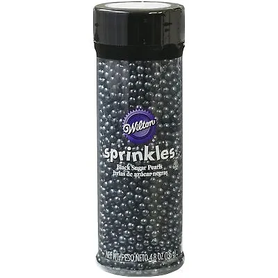 Wilton Black Sugar Pearls 4.8 Oz • $10.60