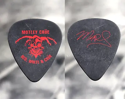 Motley Crue - Mick Mars 2005 Red White & Crüe Tour Guitar Pick - Black/Red • $13.98