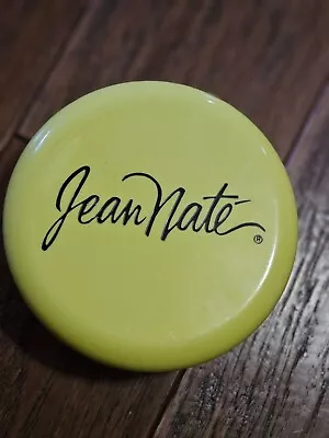 Jean Nate Vintage Original Perfumed Bath Powder Puff Some Left Yellow Container • $34.99