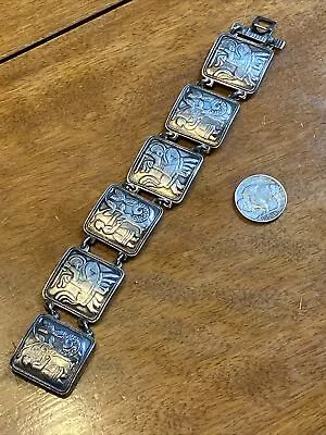 VNTG Signed DAVID ANDERSEN NORWAY STERLING 6 Link FAIRY TALE Bracelet RARE Piece • $379.95