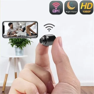 Mini Spy Camera WiFi HD 1080P Hidden IP Night Vision Camcorder Home Security Cam • $20.57