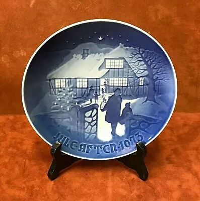 B & G Bing & Grondahl Copenhagen   COUNTRY CHRISTMAS   Plate 1973 ~  • $9.93